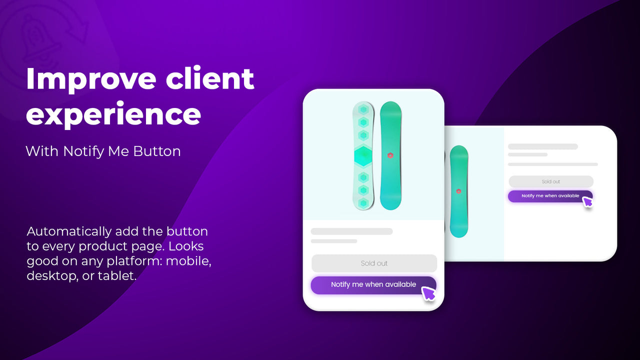 Customize restock and price drop signup buttons