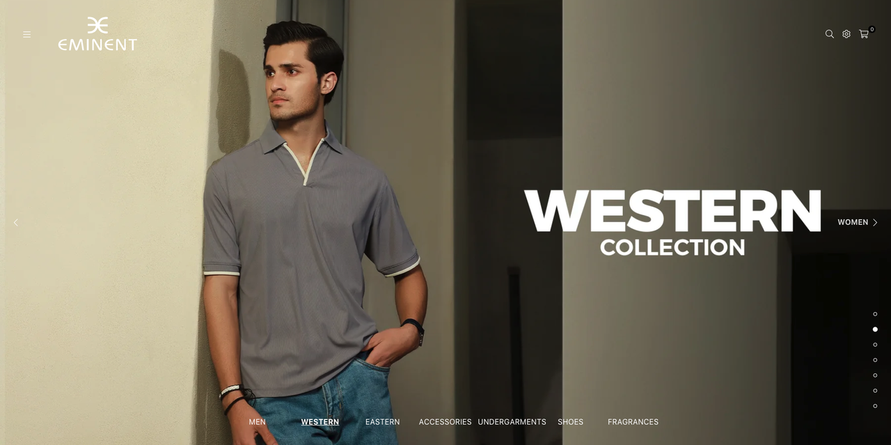 Eminent Pakistan fashion ecommerce store