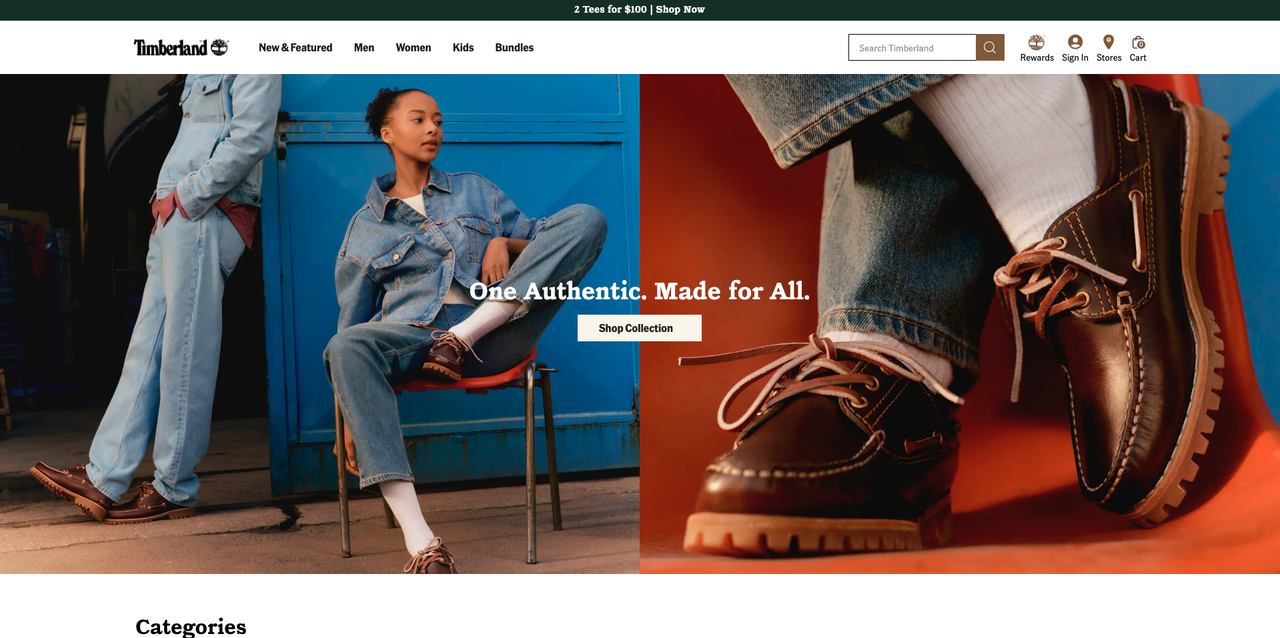 Timberland New Zealand official Shopify store
